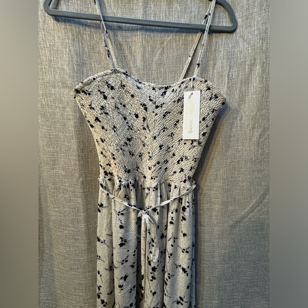 NEW BISHOP + YOUNG carmella wide leg jumpsuit “Under the Summer Sky” size small - Picture 4 of 14